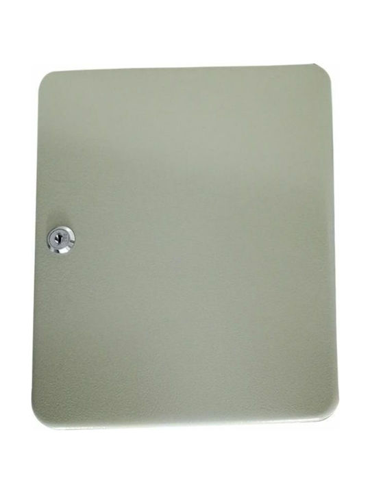 Wall Key Holder Metallic TS0050 45 positions with Lock 24x8x30cm