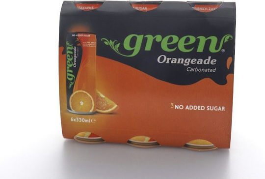 Green Cola Orange Juice with Carbonation, Sugar-Free in Box 6x330ml