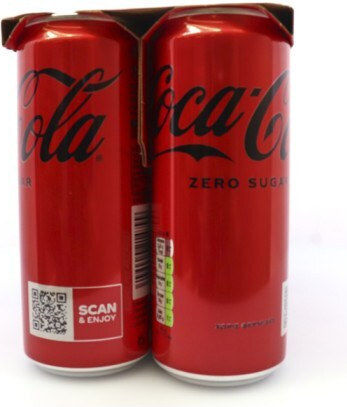 Coca-Cola Zero Băutură Răcoritoare Carbogazoasă Fără Zahăr în Cutie 8x330ml