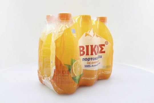 Vikos Suc de portocale cu carbonatare în Sticlă 6x330ml