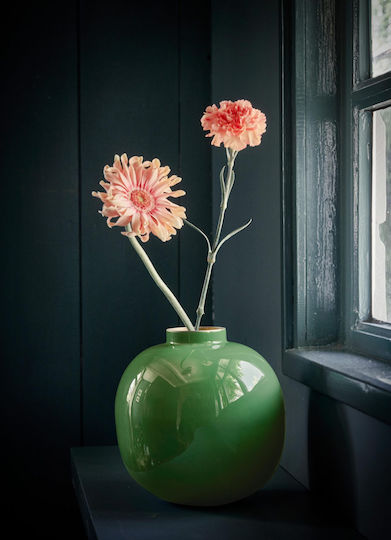 PiP Studio Vază Decorativă Metalic Verde 23cm 1buc