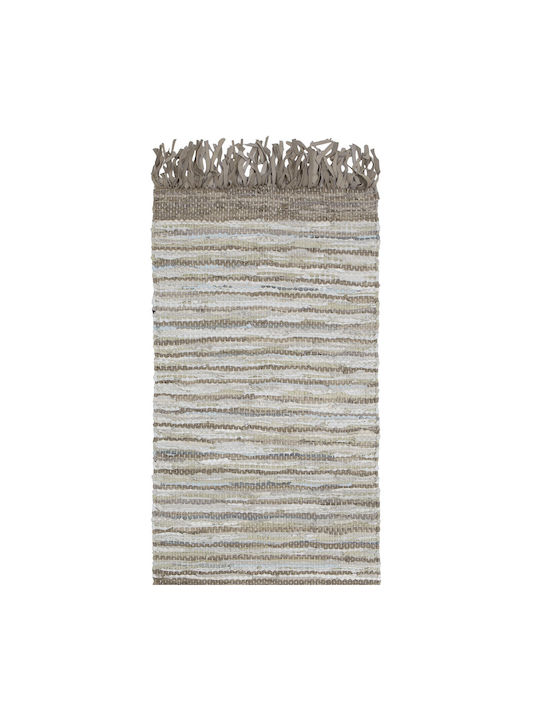 Nima Viola Χαλί Ορθογώνιο Δερμάτινο Beige 60x130cm