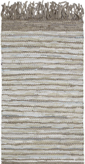 Nima Viola Χαλί Ορθογώνιο Δερμάτινο Beige 60x130cm