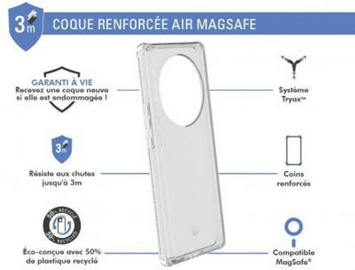 Honor Magic 6 Lite Verstärkte Tryax System 3D Einsätze Luftkissen Transparente Handyhülle