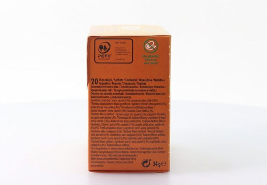 Lipton Μαύρο Τσάι 20 Φακελάκια 1.7gr με Άρωμα Καραμέλα & Βανίλια