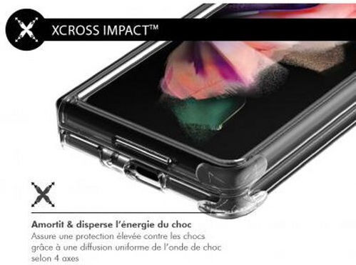 Force Case Двойно Укрепен Калъф Samsung Galaxy Z Fold 3 Duo Прозрачен
