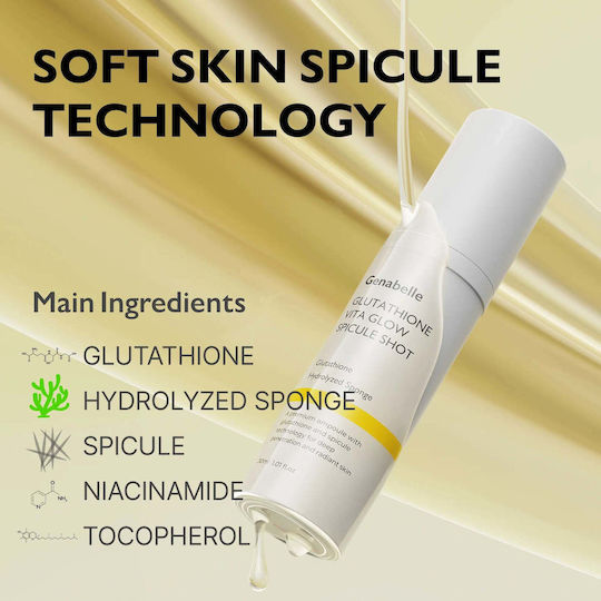 Genabelle Glutathione Vita Glow Spicule Serum Face for Radiance 30ml