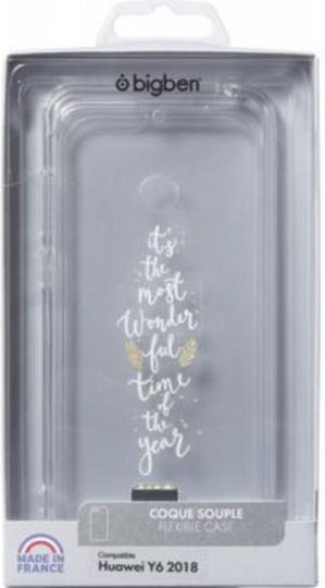 Bigben Connected Hard Case Huawei Y6 2018 Wonderful Time Patterns Transparent