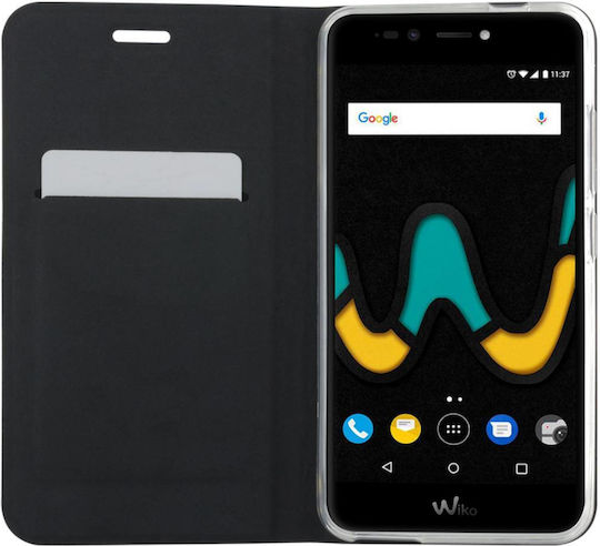 Bigben Connected Handyhülle Wiko U Pulse Kartenhalter Standfunktion Schwarz
