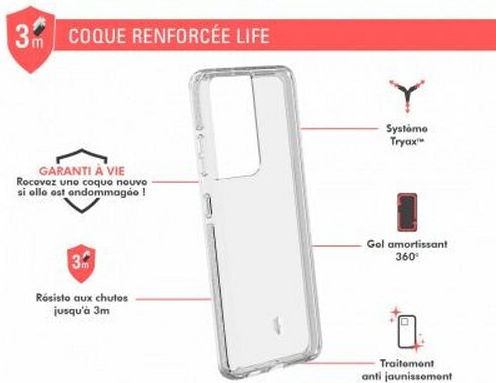 Force Case Reinforced Case Samsung Galaxy S21 Ultra 5g Life Transparent