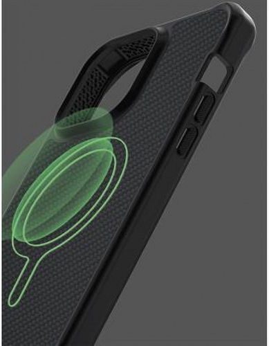 Itskins Iphone 14 Pro Case Reinforced Ballistic Nylon R Magsafe Compatible Black