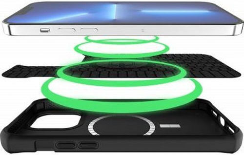 Itskins Iphone 14 Pro Case Reinforced Ballistic Nylon R Magsafe Compatible Black