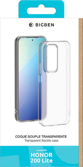 Bigben Handyhülle Honor 200 Lite Flexible Silisoft Anti-Gelbverfärbung Transparente