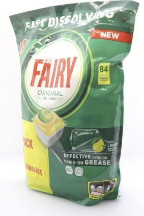 Fairy All In One Original 84 Κάψουλες Πλυντηρίου Πιάτων