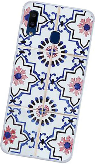 Bigben Connected Hybrid Case Galaxy A20e Palm Trees Ultra Fine Resistant Multicolour