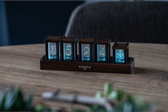 Kienzle Ρολόι Τοίχου Ψηφιακό Ξύλινο Καφέ 23.75x6.15cm