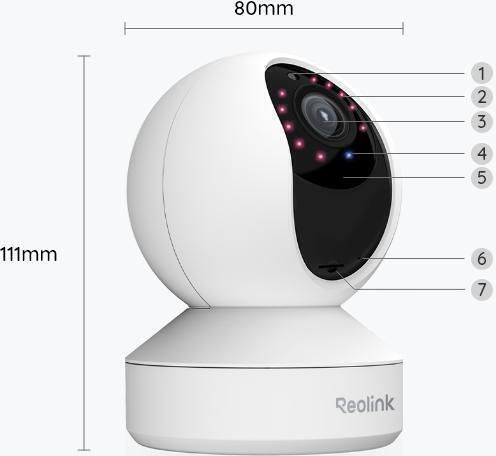 Reolink E Series E340 IP Κάμερα Παρακολούθησης Wi-Fi 4K με Αμφίδρομη Επικοινωνία και Φακό 3.6mm