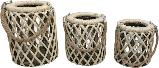 keleman Rope Lantern Brown 16x16x20cm