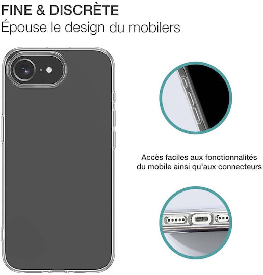 Bigben Connected Калъф Apple iPhone SE 4 Гъвкав TPU Антижълт Прозрачен