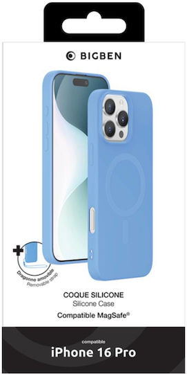 Bigben Schutzumschlag Für iPhone 16 Pro Magsafe Blau