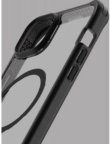 Itskins Hybrid R Sling Magsafe Reinforced Case Iphone 15 Transparent Black