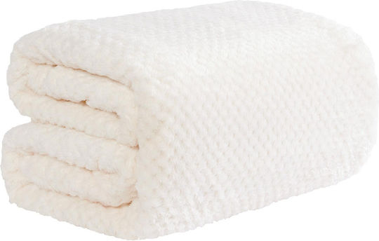 Astron Italy Armchair Fur Throw 130x160cm White