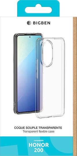 Bigben Handyhülle Honor 200 Flexible Silisoft Antivergilbung Transparent