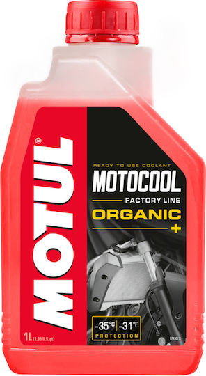 Motul Motocool Factory Line Автомобилен Антифриз Paraflu За Мотор -37°C/+136°C Червен Цвят 1л
