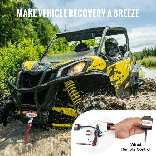 Vevor Electric 4x4 Car Winch 12V with Towing Capacity 1588kg