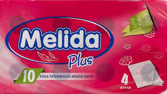 Melida Plus Χαρτί Υγείας 10 Ρολά 4 Φύλλων