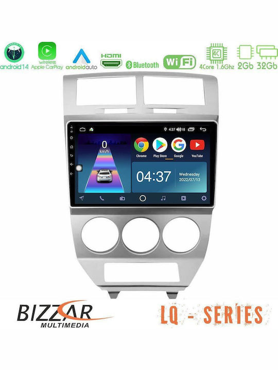 Bizzar Auto-Audiosystem Dodge Kaliber 2006-2011 (Bluetooth/USB/WiFi/GPS/Apple-Carplay/Android-Auto) mit Touchscreen 10"
