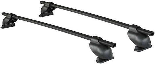 Cam Cam Metallic Roof Bars Logico 110cm for Daihatsu Terios 5D Set with Roof Rack Legs Black
