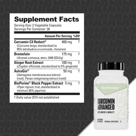 Nutrabio Turmeric 60 capsule veget