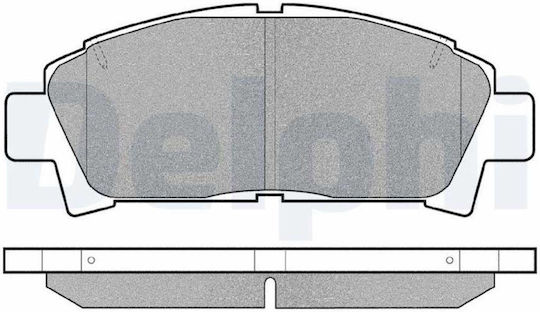 Delphi Plăcuță de frână Față pentru Toyota Carina / Celica / Avensis
