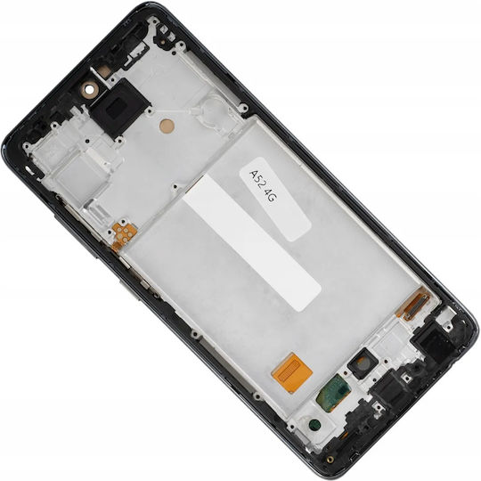O ecran cu Mecanism Tactil și Cadru pentru Samsung Galaxy A52 5G A526 (Negru)