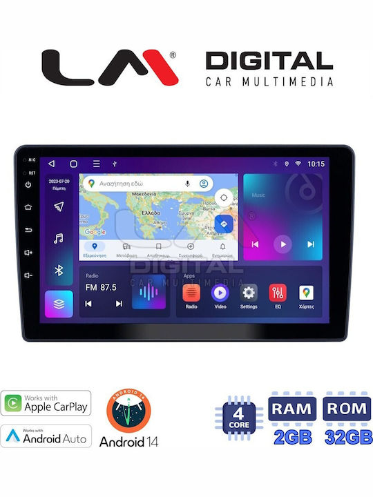 LM Digital Auto-Audiosystem Hummer H1 2010 > 2018 (Bluetooth/USB/WiFi/GPS/Apple-Carplay/Android-Auto) mit Touchscreen 9"