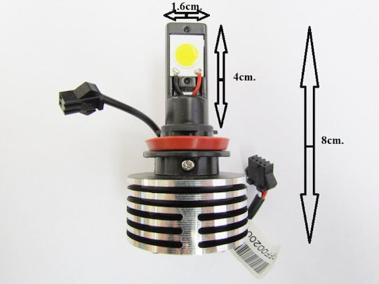 Lămpi Autoturismului H10 / HB3 / HB4-9006 LED 6000K Alb rece 24V 25W 1buc