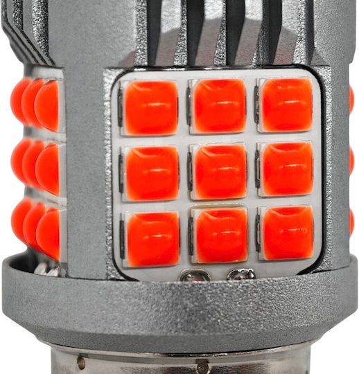 Lampa Auto P21/5W Canbus LED Roșie 12-24V