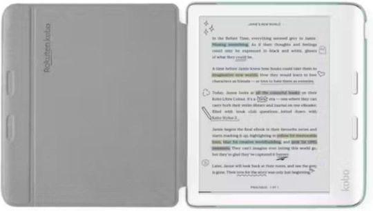 Kobo Sleepcover Libra Flip Cover Πράσινη (Universal 7")