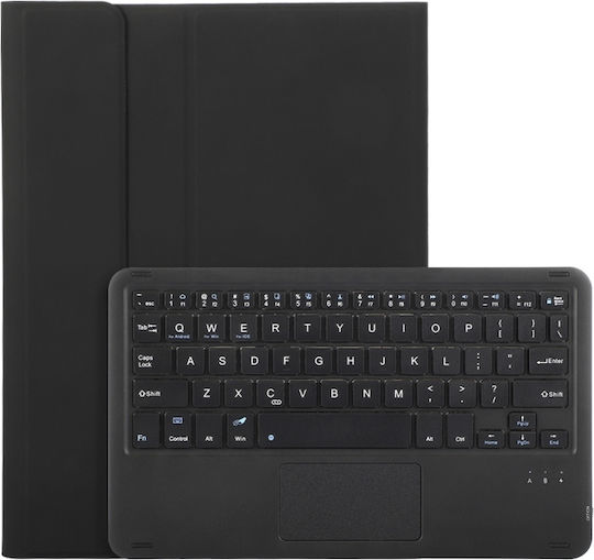 Touchpad Flip Cover με Πληκτρολόγιο στα Αγγλικά US Μαύρη (Galaxy Tab S9)
