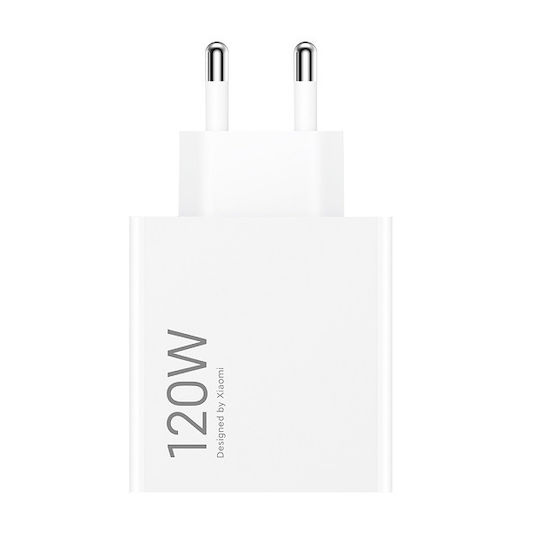 Xiaomi Φορτιστής με Θύρα USB-A και Καλώδιο USB-C 120W Λευκός (MDY-14-EE Bulk)
