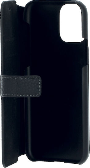 Façonnable Folio Калъф Iphone 11 Pro Folio Sellier Лакиран Черен Копче