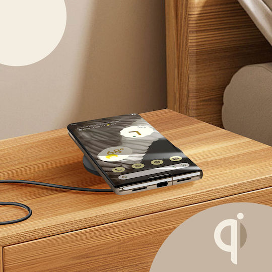 Tactical Ασύρματος Φορτιστής (Qi Pad) 15W Μαύρος (WattUp)