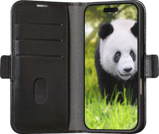 Husă Dbramante1928 iPhone 16 Folio Model Copenhagen Cu Slot Pentru Card Neagră