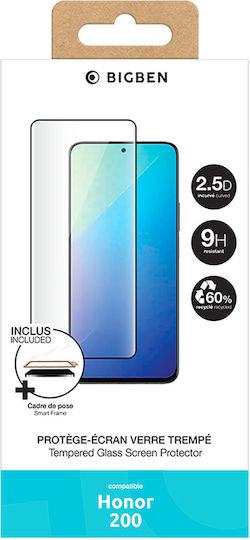 Bigben Screen Protector Honor 200 Din Sticlă Temperată 2.5d Kit De Curățare Transparent