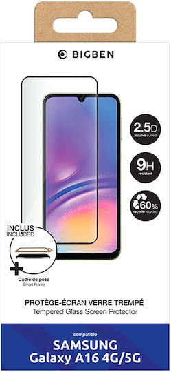 Bigben Screen Protector Compatible with Samsung Galaxy A16 4G/5G Tempered Glass 2.5D Transparent
