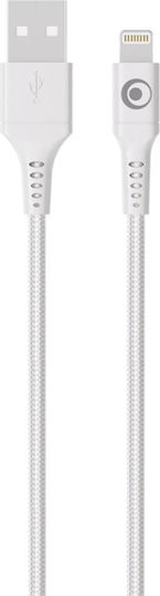 Bigben Connected Usb-a/lightning 2.4a Fastcharge 12w 1.2m Charging Transfer Cable White