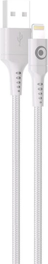 Bigben Connected Usb-a/lightning 2.4a Fastcharge 12w 1.2m Charging Transfer Cable White