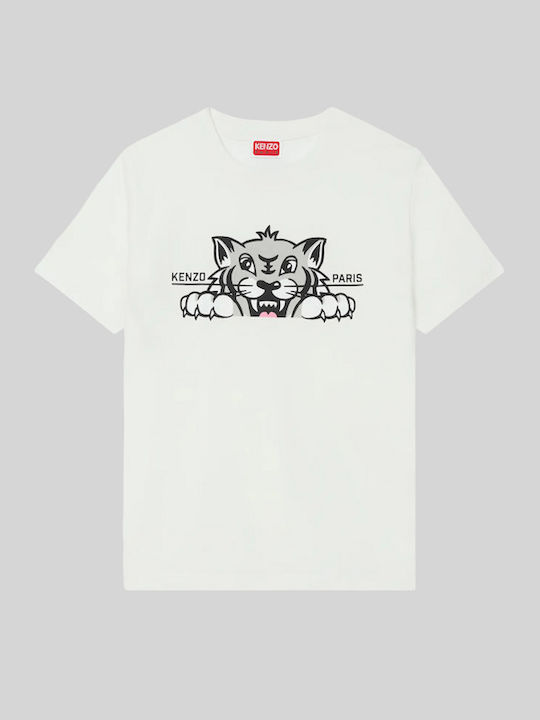 Happy Tiger Women's T-shirt White