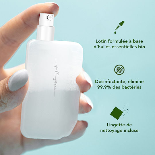 Just Green Cleaning Spray 15ml Antibacterial Compact Transparent